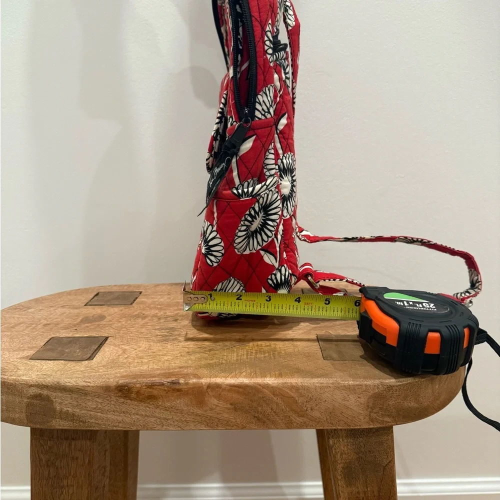 Vera Bradley Red and White Floral Backpack
